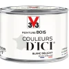 Retour gratuit en magasin. Castorama Peinture Bois Couleurs D’ici Blanc Délicat Velours V33 0,125L 5