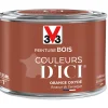 Castorama Peinture Bois Couleurs D’ici Orange Oxydé Velours V33 0,125L mode tendance 5