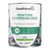 site officiel Castorama Peinture Bois Extérieur GoodHome Blanc Satin 2.5L 5