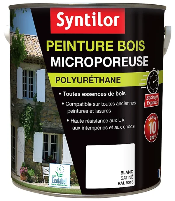 Dernières Nouveautés Castorama Peinture Bois Ultra Protect Intérieur Extérieur Blanc Syntilor 5L 1