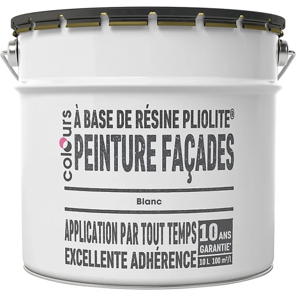 site officiel Castorama Peinture Façade Pliolite® Colours Blanc 10L 1