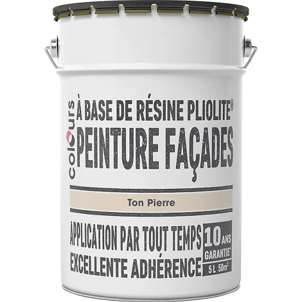 Castorama Peinture Façade Pliolite® Colours Ton Pierre 5L en vente 1