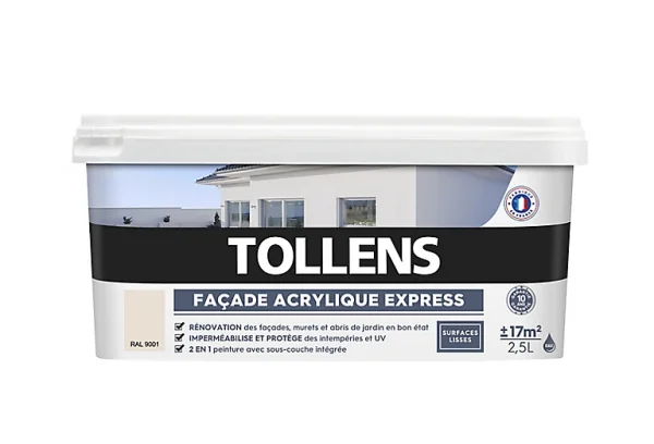 Meilleur Prix Castorama Peinture Façade Tollens Express Ton Pierre 2,5L 1