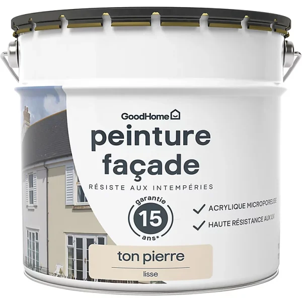 Livraison internationale Castorama Peinture GoodHome Classique Ton Pierre 10L 1