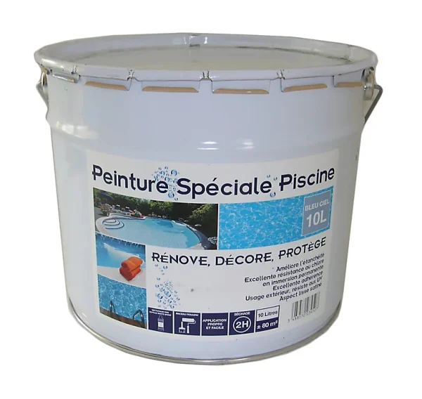 Castorama Peinture Piscine Bleu Ciel 10L l'unique style 1