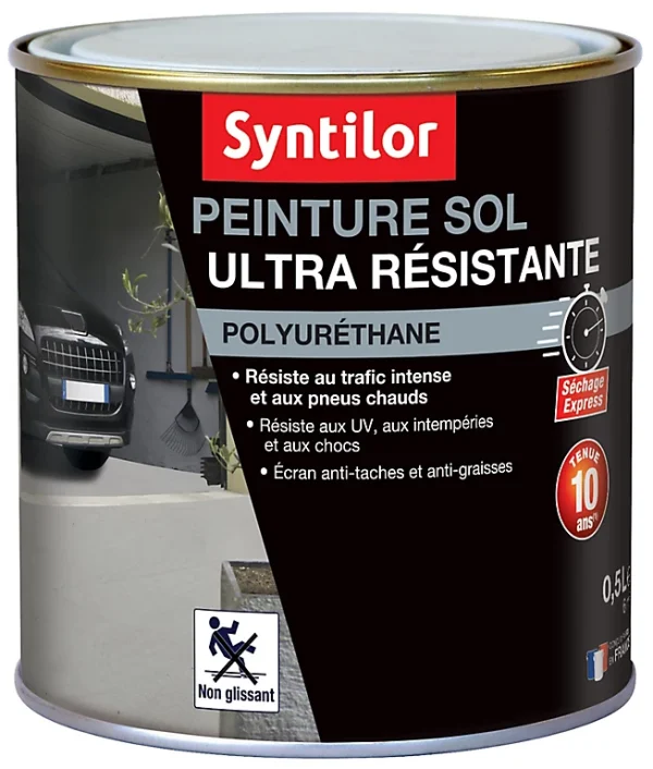 Castorama Peinture Pour Sol Ultra Résistante Asphalte Satin Syntilor 500ml en ligne 1