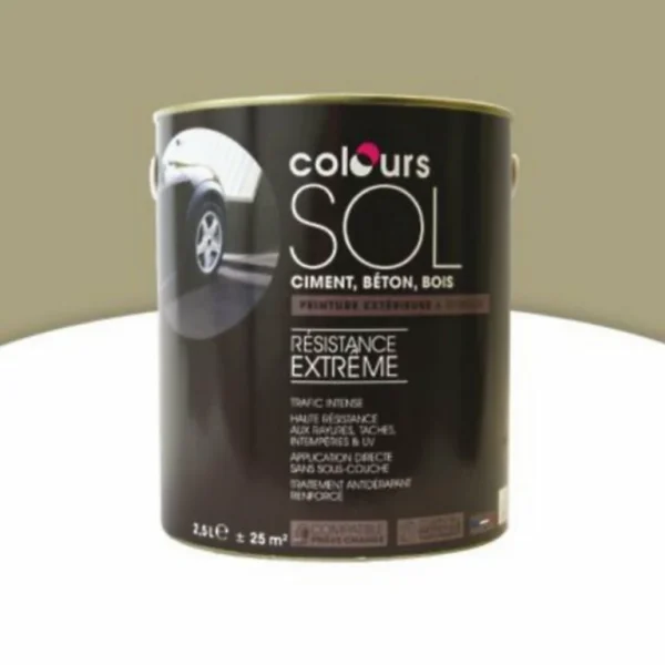 Castorama Peinture Sol Colours Premium Pierre Satin 2,5L site officiel 1