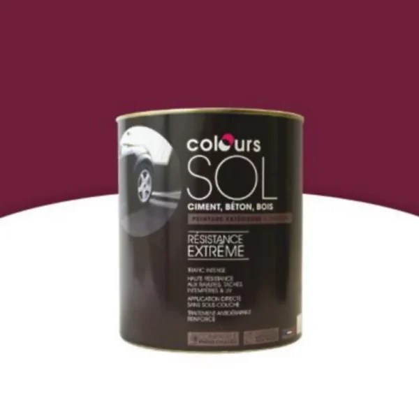 Castorama Peinture Sol Colours Premium Rouge Cardinal Satin 0,5L Paris 1