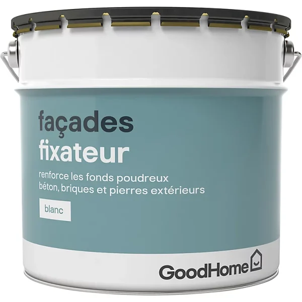 prix le plus bas Castorama Sous-couche Fixateur Façade GoodHome Blanc 10L 1